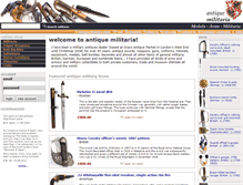 Tablet Screenshot of antique-militaria.co.uk